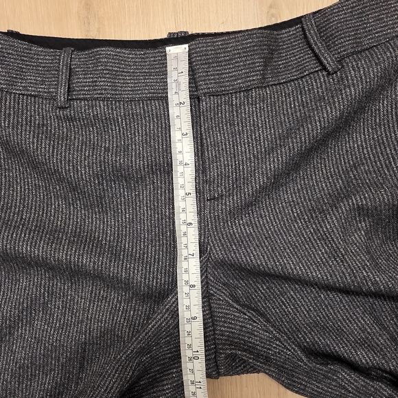 Calvin Klein Grey Woven Front Pleat Low Rise Wide Leg Business Dress Pants Sz 8 - Picture 4 of 5